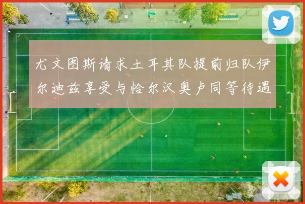 尤文图斯请求土耳其队提前归队伊尔迪兹享受与恰尔汉奥卢同等待遇